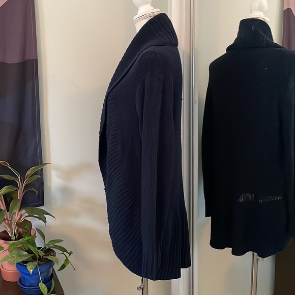 AVA&VIV navy blue sweater cardigan, size X - Picture 3 of 6
